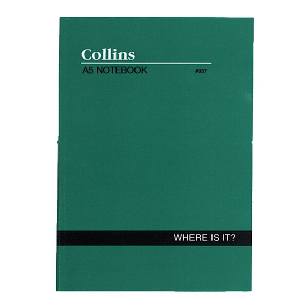 Collins No.937 A5 Indexed Notebook Where Is It?