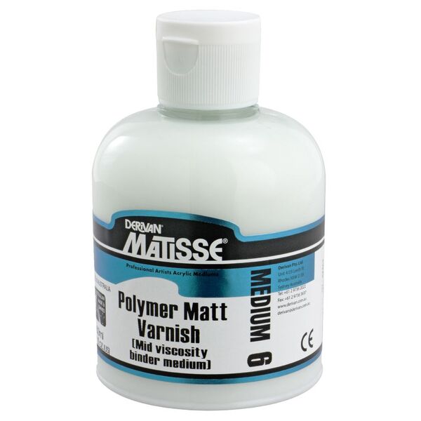 Derivan Matisse MM8 Polymer Matte Varnish 250mL