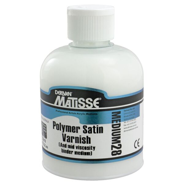 Derivan Matisse MM28 Polymer Satin Varnish 250mL