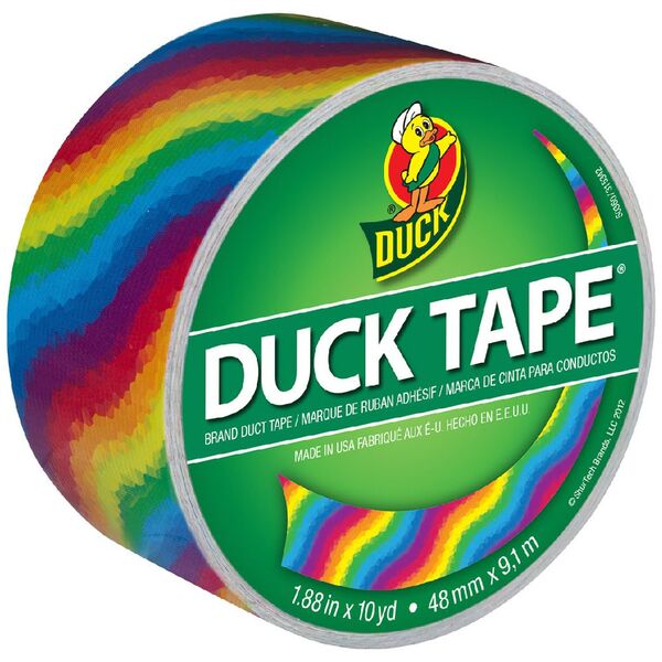 Duck Printed Duct Tape Rainbow 48mm x 9.1m