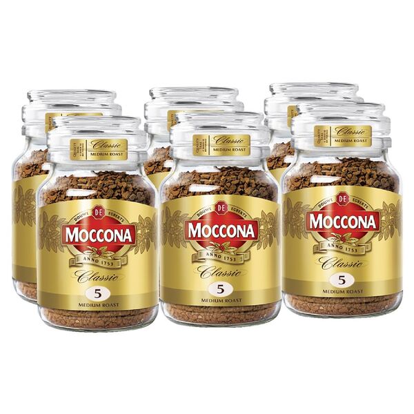 Moccona Classic Medium Roast Coffee 400g Jar 6 Pack