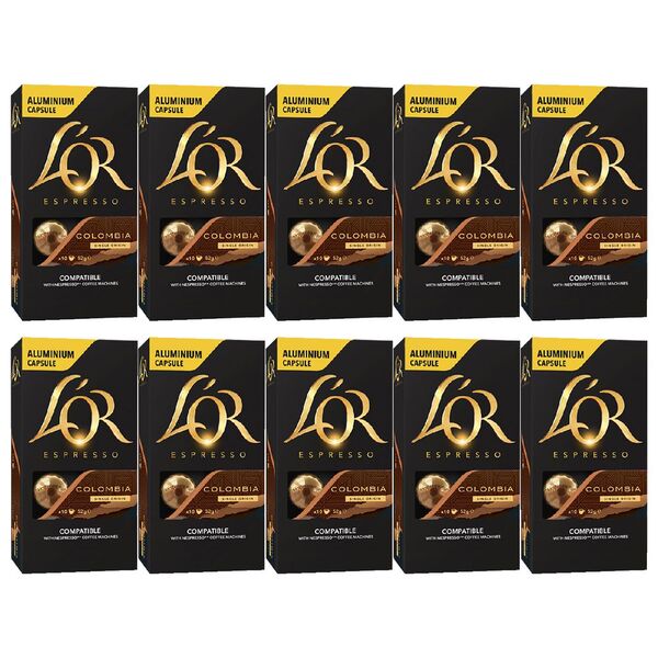 L'OR Espresso Coffee Capsules Colombia 100 Pack