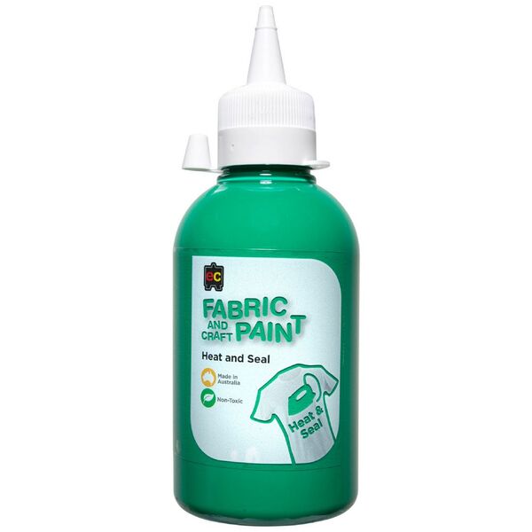 Educational Colours Fabric Craft Paint 250mL Forest Green