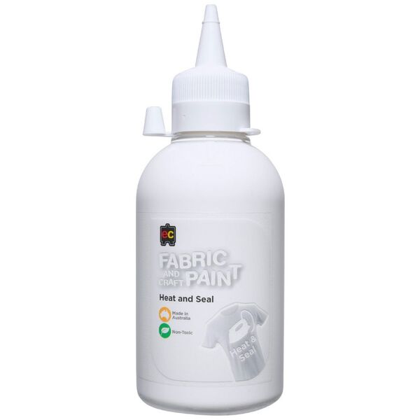 Educational Colours Fabric Craft Paint 250mL White