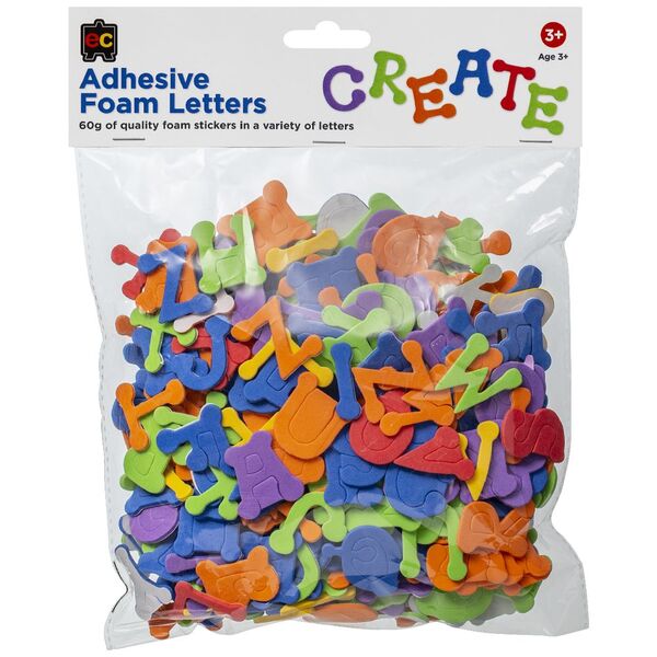 Educational Colours Foam Letters 60g