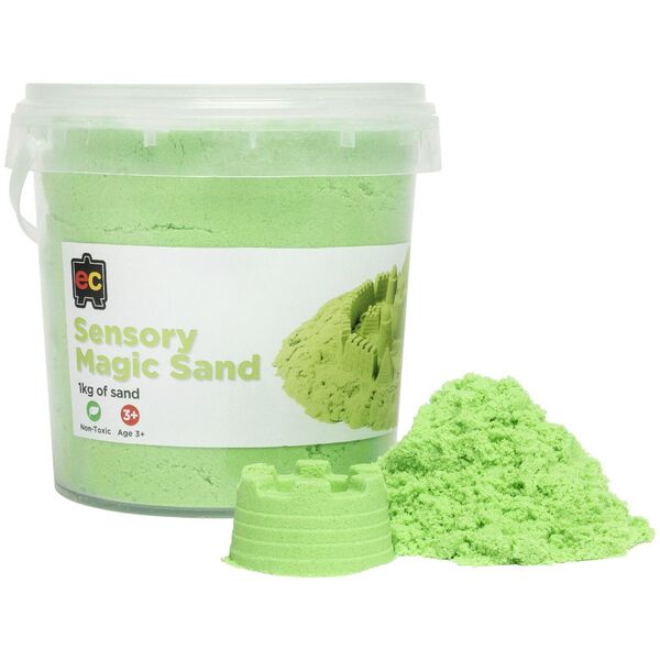 Educational Colours Magic Sand Green 1kg