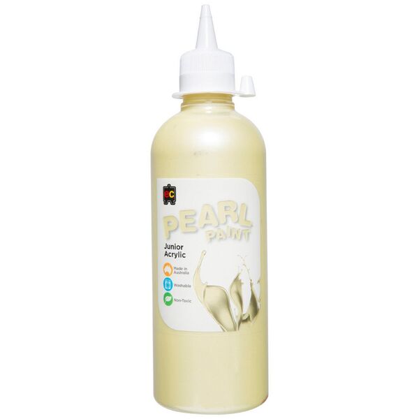 Educational Colours Pearl Paint 500mL Yellow