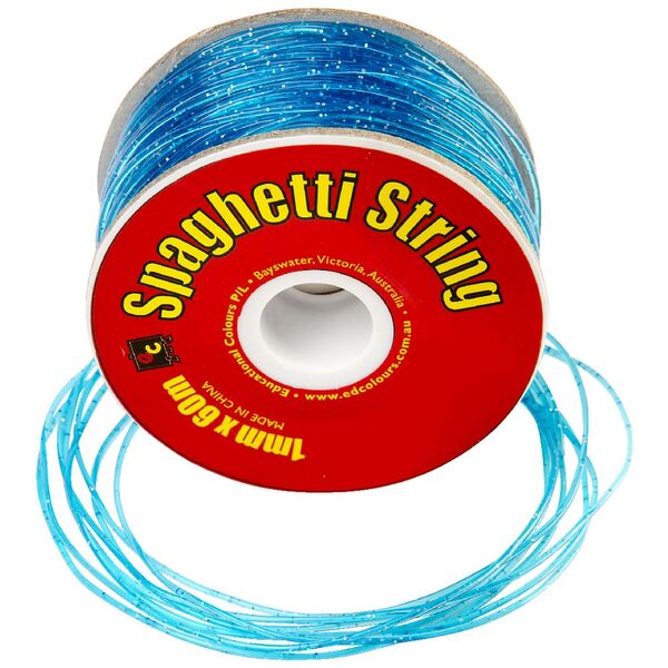 Educational Colours Spaghetti String Pale Blue
