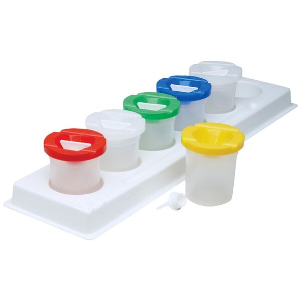 Educational Colours Paint Pot and Stand Set