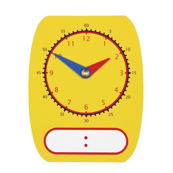 Learning Can Be Fun Digital Analogue Dry Erase Clock Dial