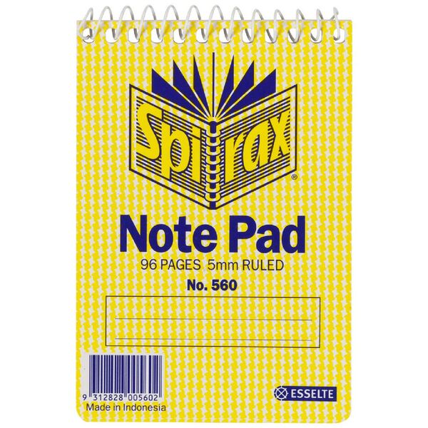 Spirax No. 560 Pocket Note Pad 96 Page 5 Pack