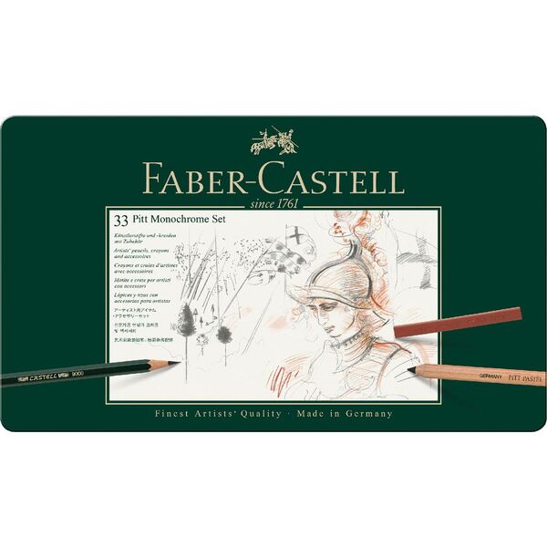 Faber-Castell Pitt Monochrome Set 33 Pieces