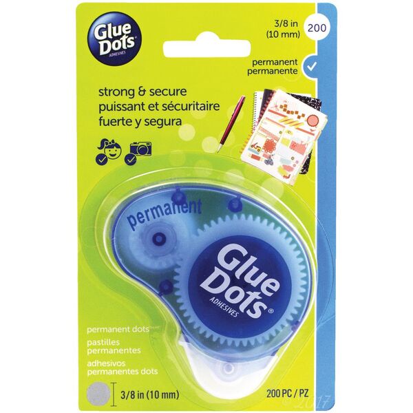 Glue Dots 10mm Permanent Dots 200 Pack