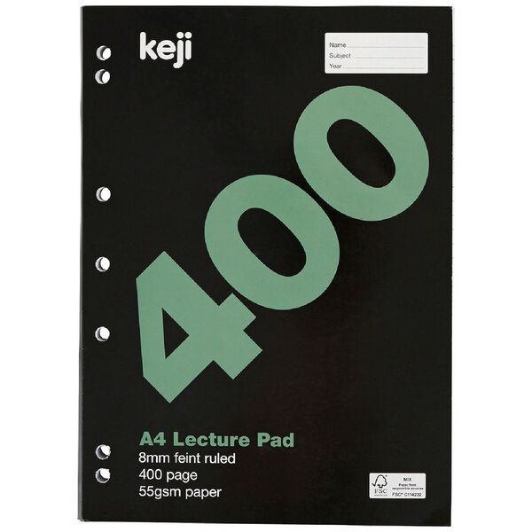 Keji A4 Giant Lecture Pad 400 Page