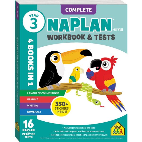 School Zone NAPLAN-style Workbook & Tests Year 3