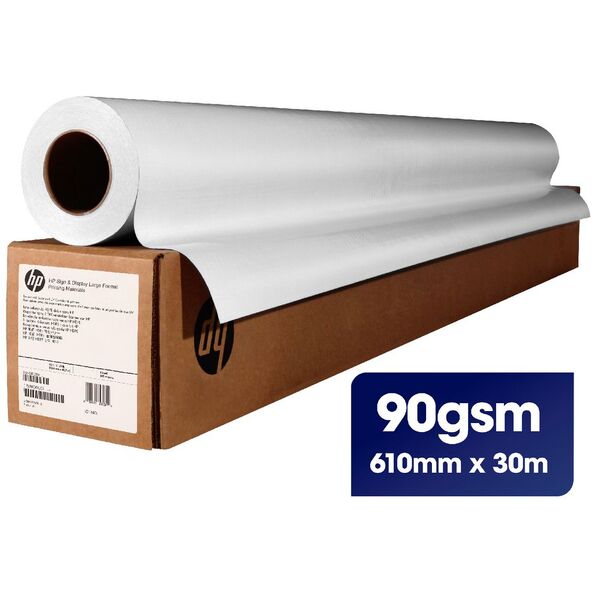 HP Coated Paper Roll 90gsm 610mm x 30m