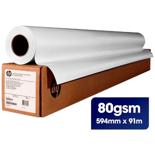 HP Universal Bond Paper Roll 594mm x 91m 80gsm