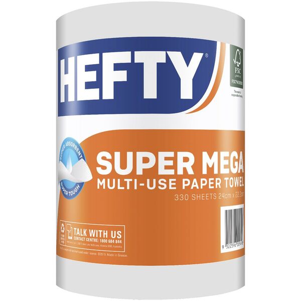 Hefty Mega Paper Towels 330 Sheets