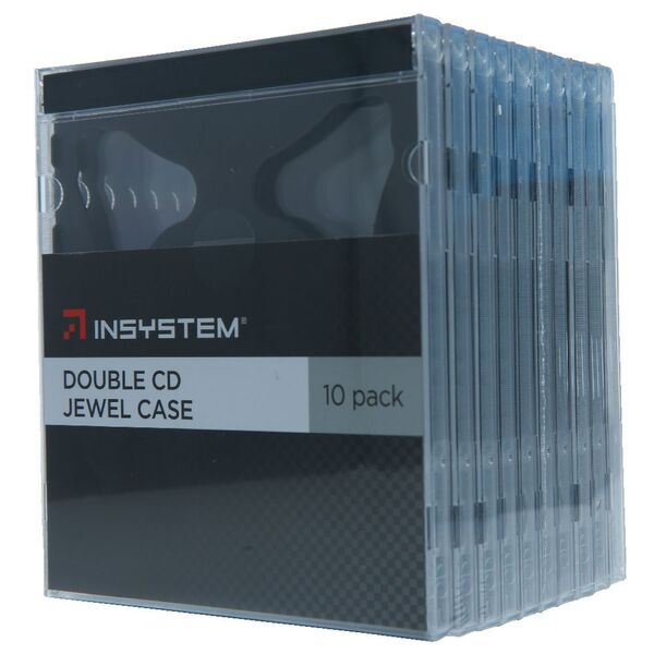 InSystem Double Jewel CD Case Black 10 Pack