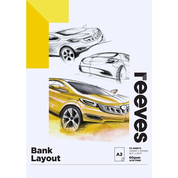 Reeves Bank Layout Pad 60gsm 50 Sheets A2