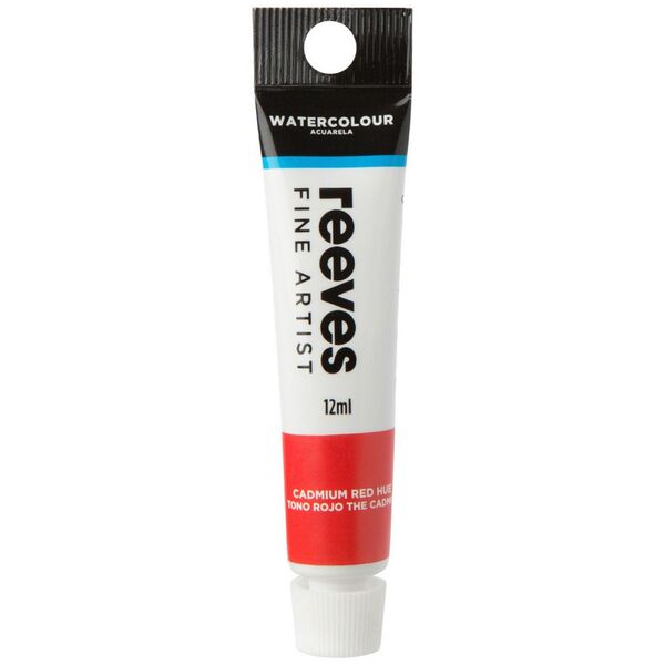 Reeves Watercolour Paint 12mL Cadmium Red