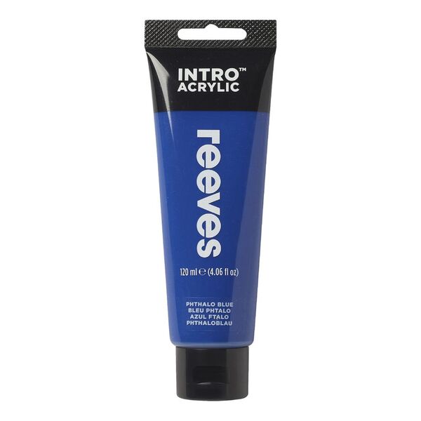 Reeves Intro Acrylic Paint 100mL Phthalo Blue