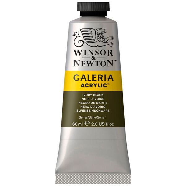 Winsor & Newton Acrylic Ivory Black 60mL