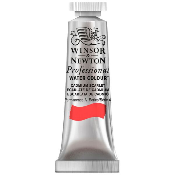 Winsor & Newton Prof. Watercolour 5mL Cadmium Scarlet S4