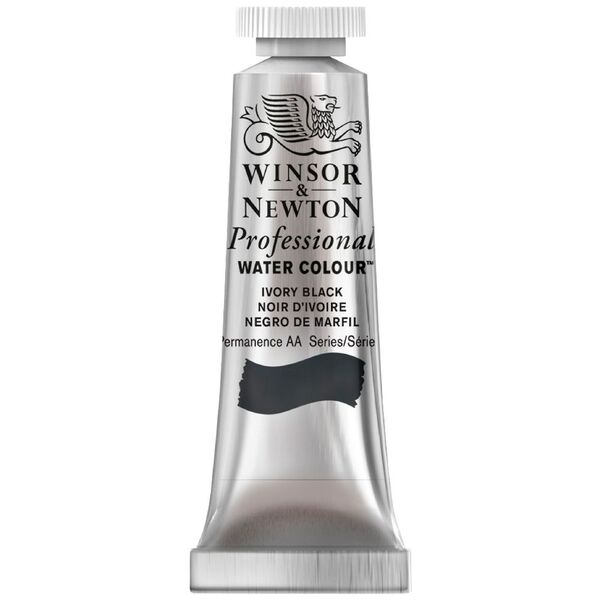 Winsor & Newton Prof. Watercolour 5mL Ivory Black S1