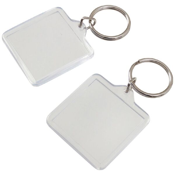J.Burrows Square Photo Tags 2 Pack Clear