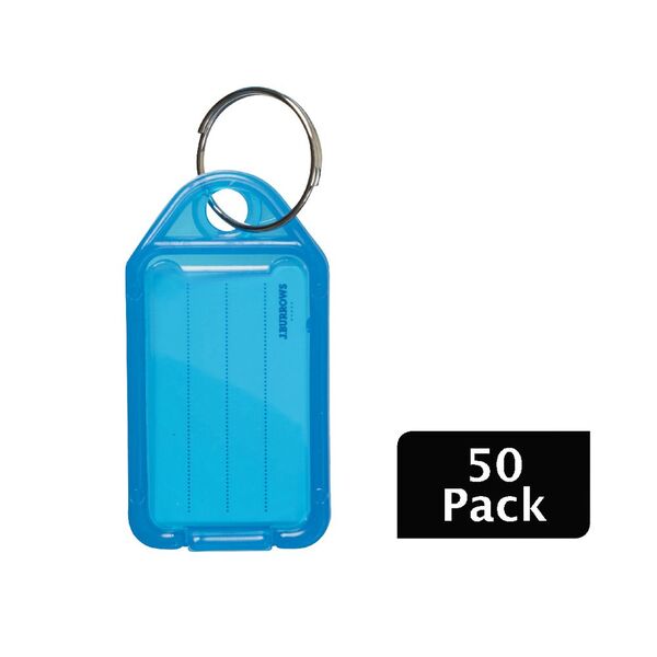 J.Burrows Key Tags Blue 50 Pack