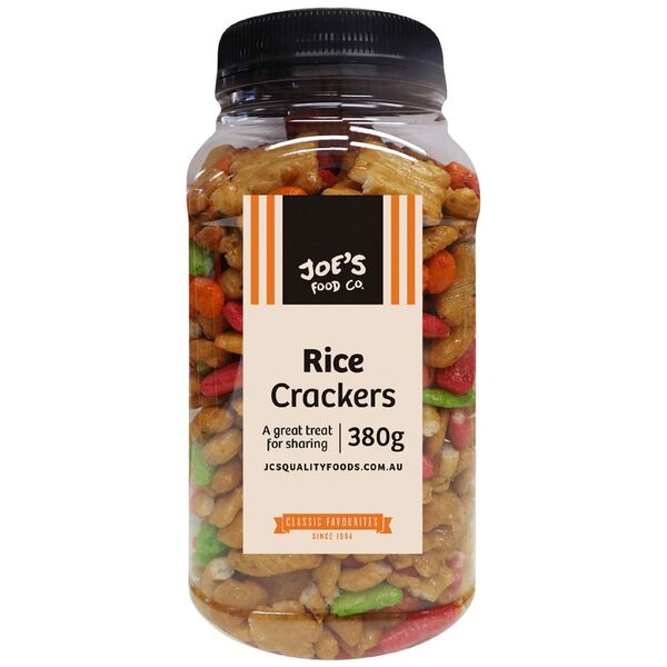 J.C.'s Quality Foods Mixed Rice Crackers 380g