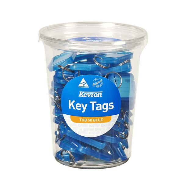 Kevron ID5 Key Tags Blue 50 Pack