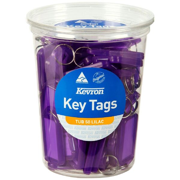 Kevron ID5 Key Tags Purple 50 Pack