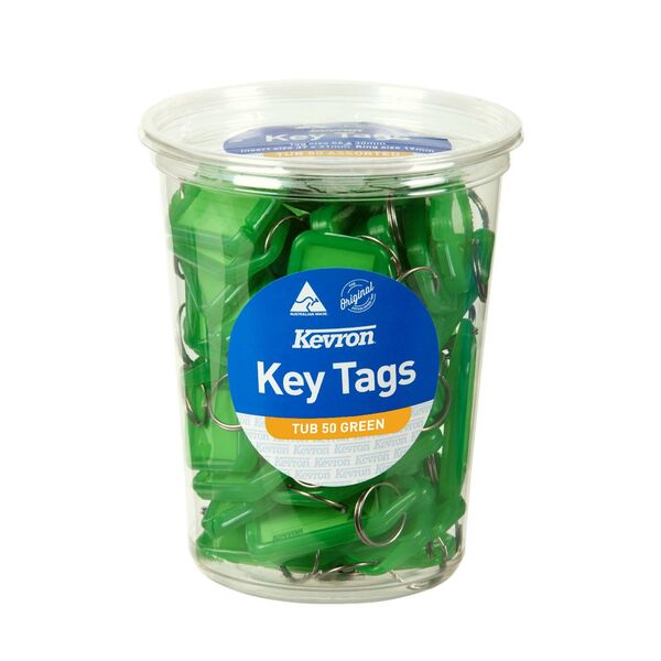 Kevron ID5 Key Tags Green 50 Pack