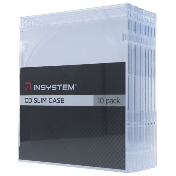 InSystem Slim CD Cases Clear 10 Pack