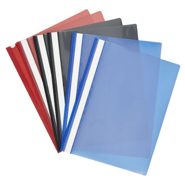 Keji Flat File A4 Assorted Colours 6 Pack