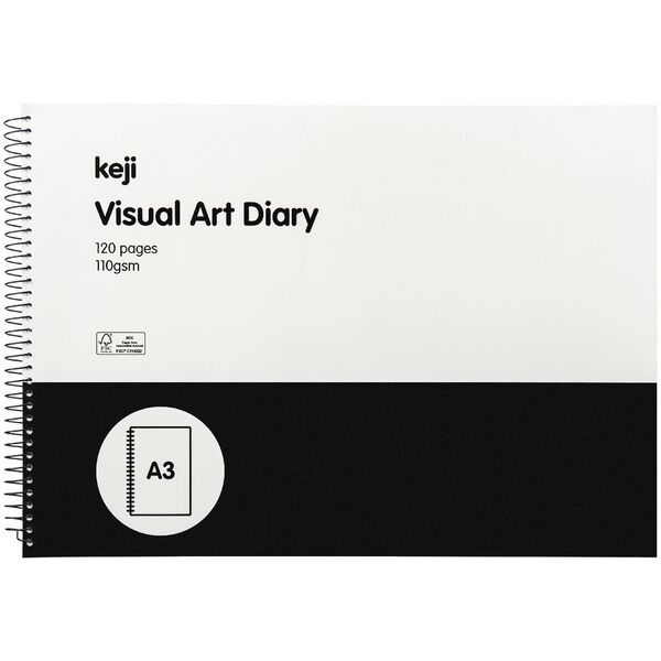Keji A3 Visual Art Diary FSC Certified