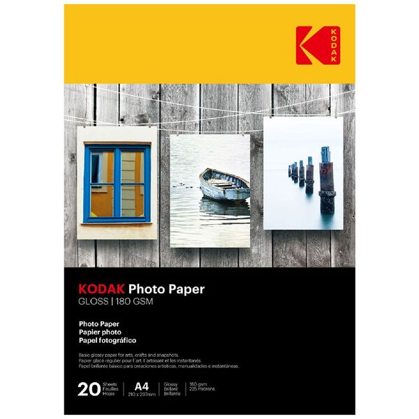 Kodak A4 Gloss Photo Paper 20 Pack