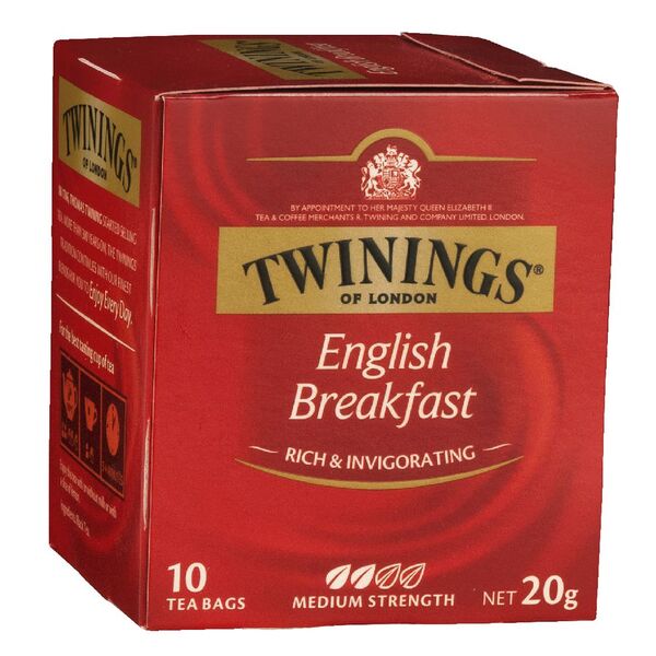 Twinings English Breakfast Tea Bags 10 Pack