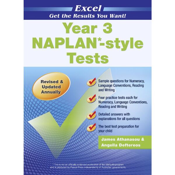 Excel NAPLAN Style Tests Year 3