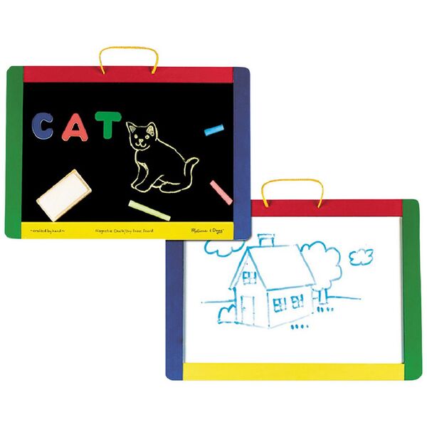 Melissa & Doug Magnetic Chalk and Dry-Erase Board