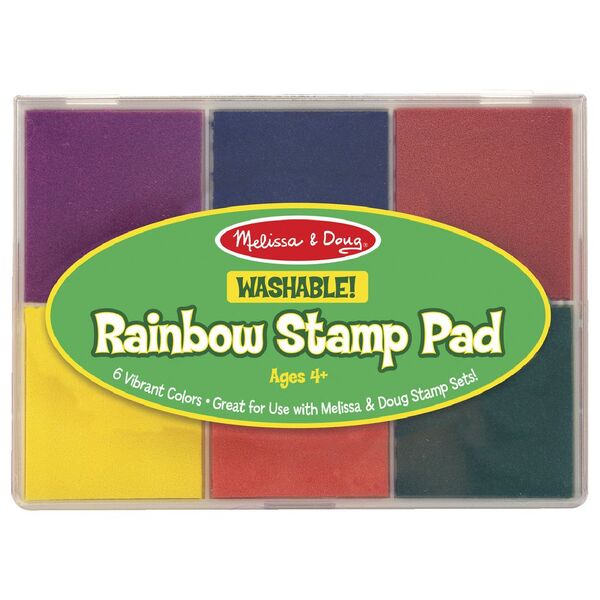 Melissa & Doug Rainbow Stamp Pad 6 Colour