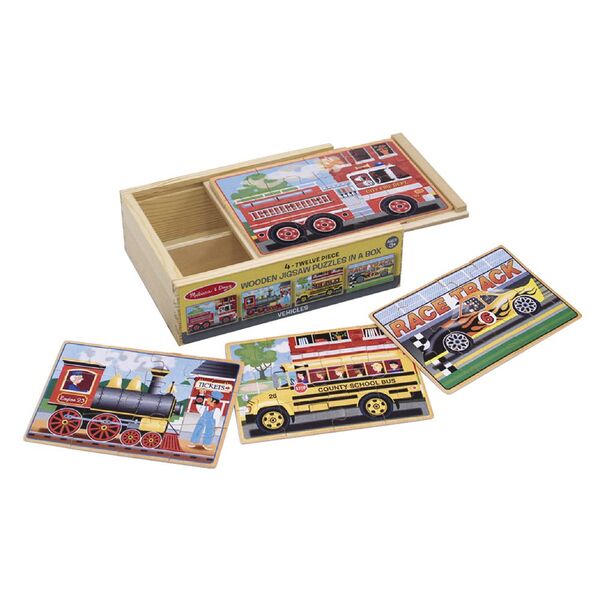 Melissa & Doug Puzzle in a Box Vehicle