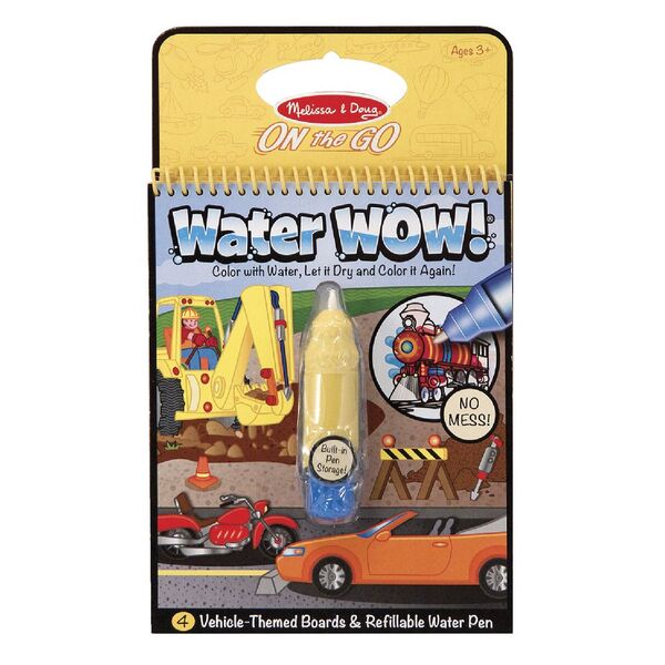 Melissa & Doug On the Go Water Wow Book Vehicles