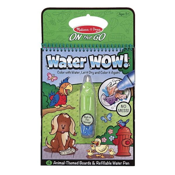 Melissa & Doug On the Go Water Wow Book Animals | Officeworks