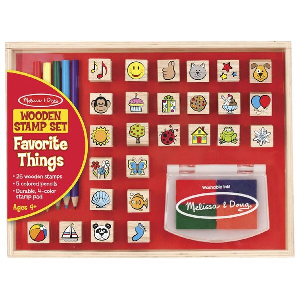 Melissa & Doug Stamp Set 26 Pack Favourite Things
