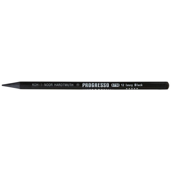 Koh-I-Noor Progresso Coloured Pencil Ivory Black