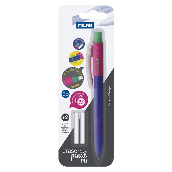 Milan PL1 Touch Mechanical Pencil 0.9mm with Erasers