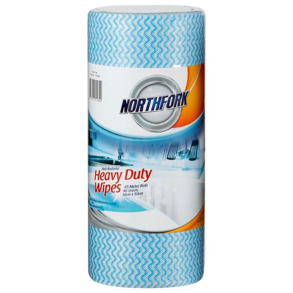 Northfork Antibacterial Cloths Blue 90 Roll